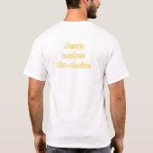 Jezus maakt de keuze t-shirt (Achterkant)