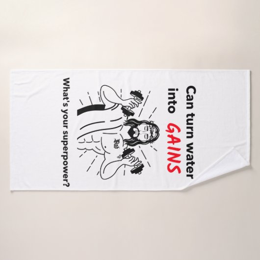 Jezus maakt zich op badhanddoek (Badhanddoek)