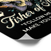 Jezus maakte me een visser van Mannen, een grappig Poster (Hoek)