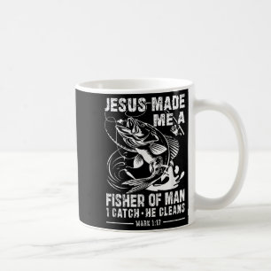 Jezus maakte mij een visser van de mens Marcus 1 1 Koffiemok
