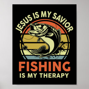 Jezus maakte mij visser van de mens Christelijke g Poster