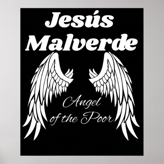Jezus Malverde Angel van de arme Jezus Malverde Poster (Voorkant)