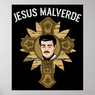 Jezus Malverde Religie Mexico Gift Jesus Malverde Poster