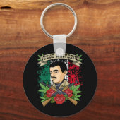Jezus Malverde Shirt voor vrouwen en Mannen geeft  Sleutelhanger (Voorkant)