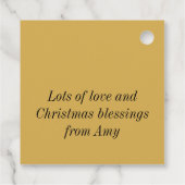 Jezus Manger Nativiteit Bedankjes Labels (Achterkant)