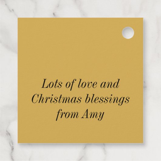 Jezus Manger Nativiteit Bedankjes Labels (Achterkant)