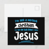 Jezus Mannen Vrouwen Kinderen Fun Christelijke Fai Briefkaart (Voorkant / Achterkant)