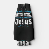 Jezus Mannen Vrouwen Kinderen Fun Christelijke Fai Flesjeskoeler (Achterkant)