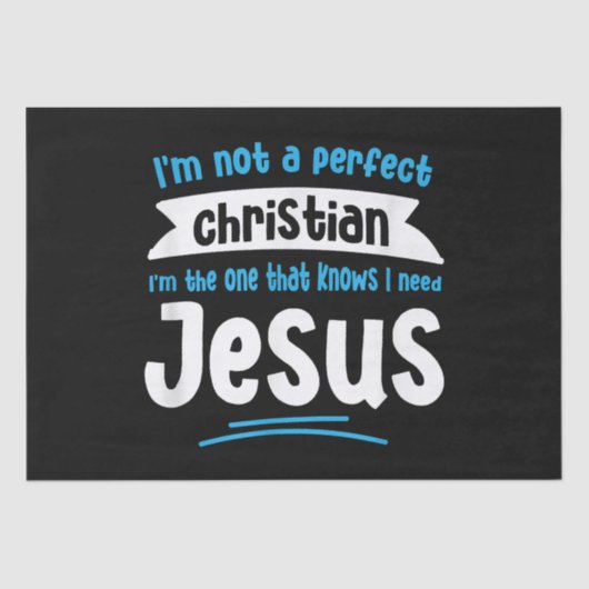 Jezus Mannen Vrouwen Kinderen Fun Christelijke Fai Tissuepapier (Voorkant)