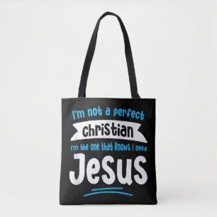 Jezus Mannen Vrouwen Kinderen Fun Christelijke Fai Tote Bag