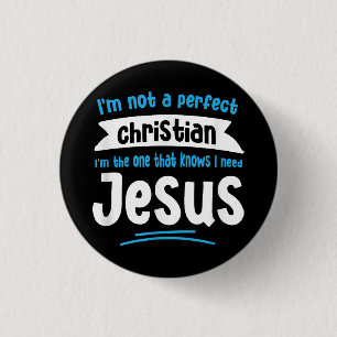 Jezus Mannen Vrouwen Kinderen Pret Christelijk Bij Ronde Button 3,2 Cm