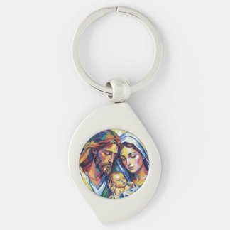 Jezus Maria en Jozef Sleutelhanger