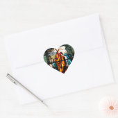 Jezus & Maria Hart Sticker (Envelop)