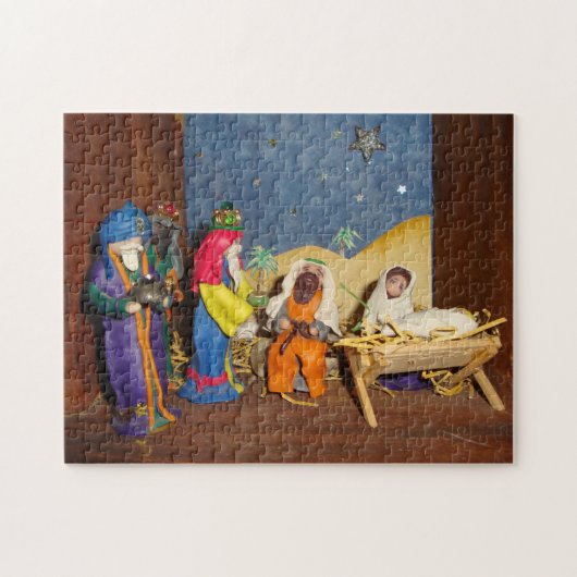 Jezus Mary drie koningen kerstfeest Legpuzzel (Horizontaal)