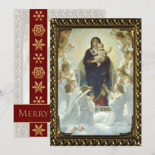 Jezus Mary en Angels -  kerstkerst Feestdagenkaart