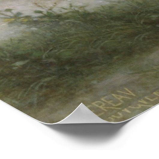 Jezus, Mary en het lammetje groot. Poster (Hoek)