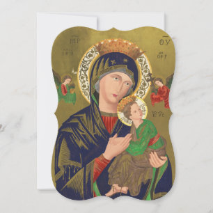 Jezus, Mary Fine Art Fancy kerstmis snijden Feestdagenkaart