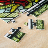 Jezus & Mary Glas in lood Venster Jigzaag Puzzle Legpuzzel (Zijkant)