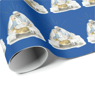 Jezus, Mary, Joseph Kerstmis Cadeaupapier