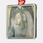 Jezus Mary Joseph Natitivity Religieuze Kerstmis Metalen Ornament (Links)