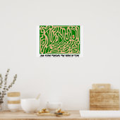 Jezus maze poster (Keuken)