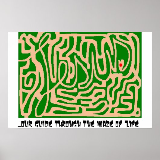 Jezus maze poster (Voorkant)