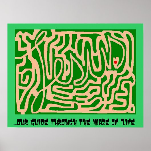 Jezus maze poster (Voorkant)