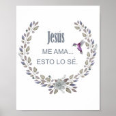 Jezus me ama esto lo se poster (Voorkant)