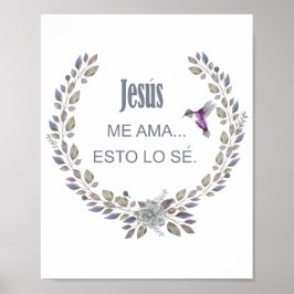 Jezus me ama esto lo se poster
