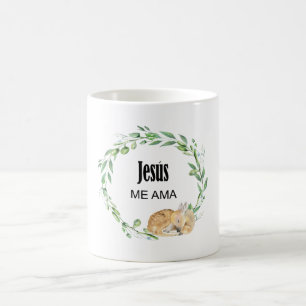 Jezus me ama, Spaans bijbelvers Koffiemok