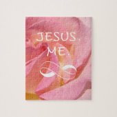 Jezus Me Oneindigheidspuzzel cadeaus Roos Bloem Legpuzzel (Verticaal)