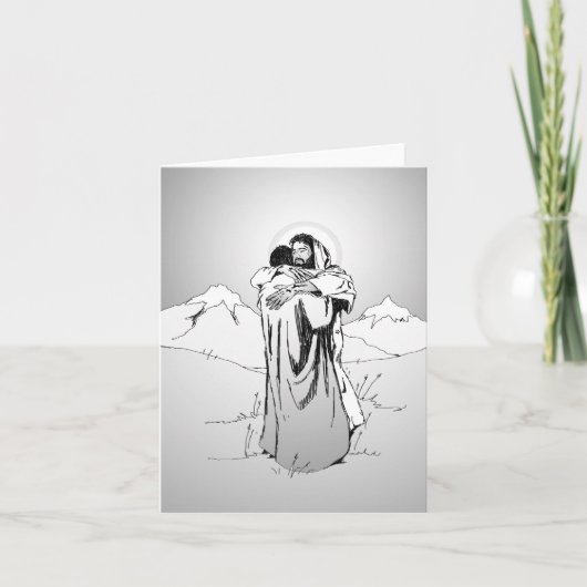 Jezus medeleven notitiekaartje (Voorkant)