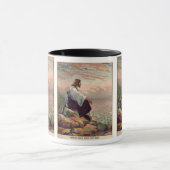 Jezus Meek en Mild die over Jeruzalem bidden Mok (Midden)