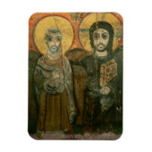 Jezus met Abbot Coptic Icon Magneet (Verticaal)