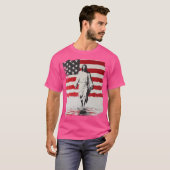 Jezus met Amerikaanse vlag T-shirt (Voorkant volledig)