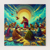 Jezus met de 12 desiples Puzzel Legpuzzel (Verticaal)