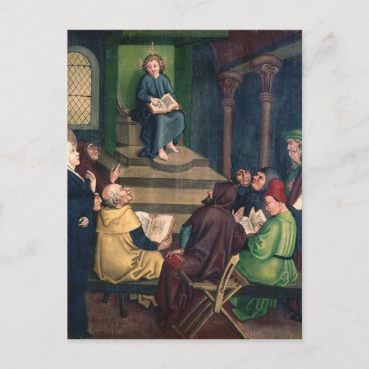 Jezus met de dokters briefkaart (Voorkant)