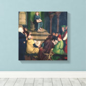 Jezus met de dokters canvas afdruk (Insitu (Houten vloer))