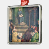Jezus met de dokters metalen ornament (Links)