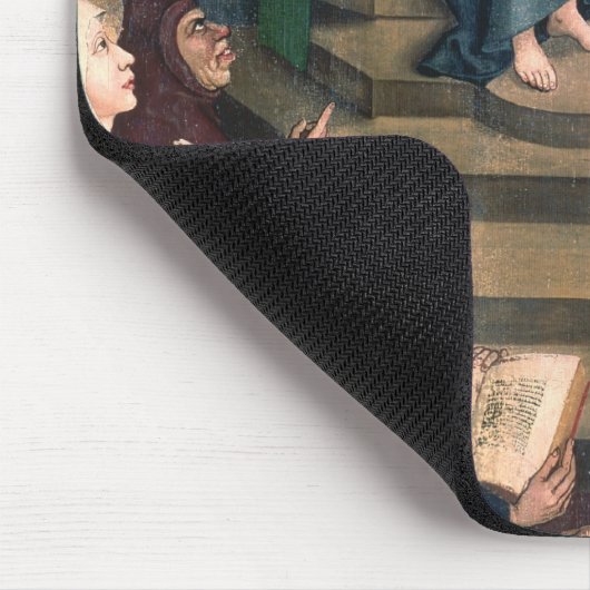 Jezus met de dokters muismat (Hoek)