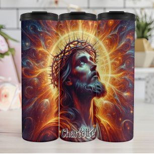 Jezus met de doornenkroon thermosbeker