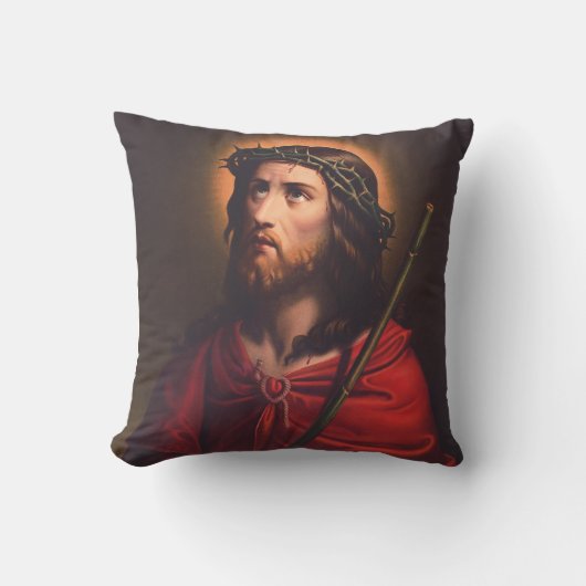 Jezus met Doornenkroon Kussen (Voorkant)