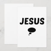 Jezus MET EEN AFBEELDING Kaart (Voorkant / Achterkant)