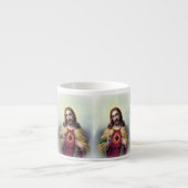 Jezus met gloeiend hart espresso kop (Voorkant)