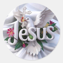 Jezus met heilige duif en kruis #2