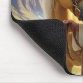 Jezus met het Palomino-paard in het Schilderachtig Muismat (Hoek)