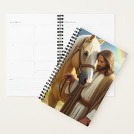 Jezus met het Palomino-paard in het Schilderachtig Planner