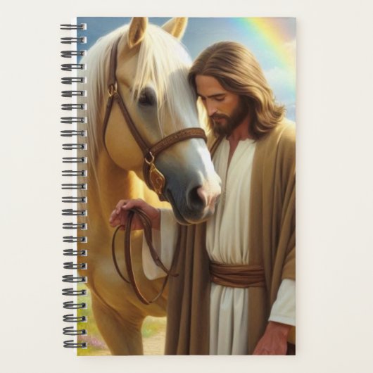 Jezus met het Palomino-paard in het Schilderachtig Planner (Voorkant)