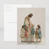 Jezus met kinderen briefkaart (Voorkant / Achterkant)