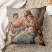  Jezus met kinderjongens meisjes Kussen (Deken)